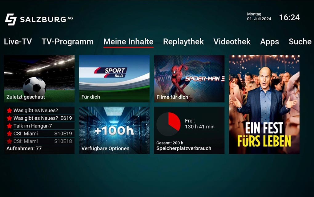 Startseite CableLink TV